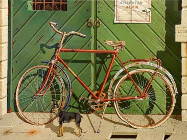 Bicikl (ulje na platnu 50x70cm) – 2005