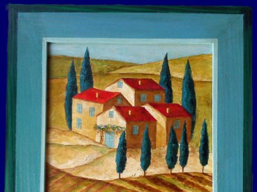 Toskana 2011 (ulje na platnu, 25×25 cm)