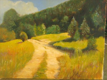 Šumski put (ulje na platnu, 30x40cm)