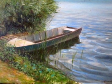 Čamac (ulje na platnu,  30x40cm)