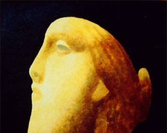 Antičke glave (tempera na kartonu, 35x25cm) 1996.