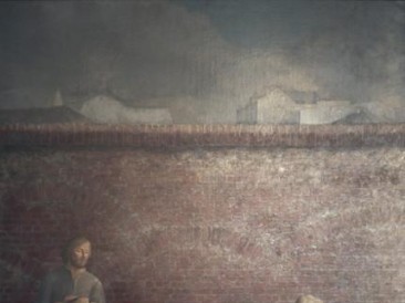 Pred zidom (ulje na platnu 115x100cm) 1977.