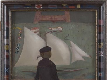 Mali kapetan (ulje na dasci 50x40cm) 1990.