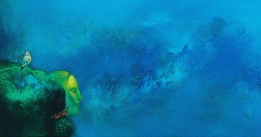 By the Coast (oil on canvas, 60x180cm)