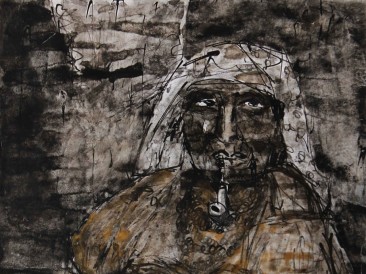 Indian-woman-I-mixed-media-25-x-35-cm-2014_1