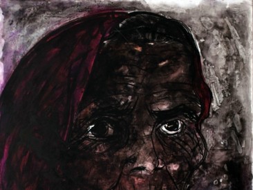 Žena (kombinovana tehnika, 80x100cm) 2014.