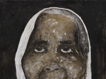 Žena III (kombinovana tehnika, 110x150cm) 2014.