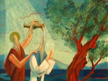 Sveti Jovan krstitelj Hrista na Jordanu (ulje na platnu,  50x70cm) 2005.god.