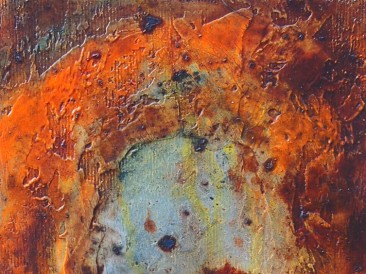 Iz ciklusa ”Had” no.50 (komb. tehnika, 23,5x14cm) 2018.god.