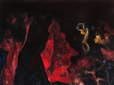 Middle (oil on canvas, 200x190cm) 2013.