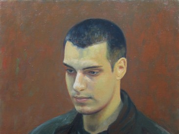 042 Aleksa Pivnički – portret, ulje na platnu, 60x50cm, 2018
